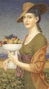 Joseph E.Southall A Dish of Fruit painting